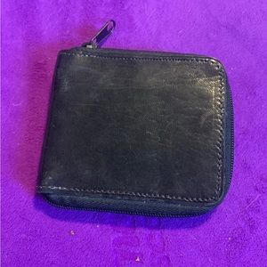Black Zip Wallet